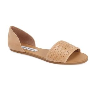 Steve Madden Tan d’Orsay Flat Sandals